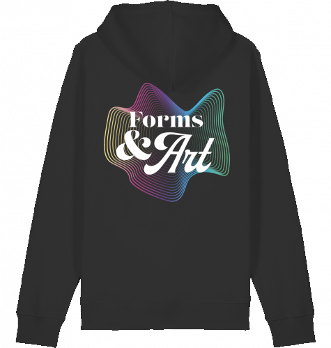Forms and Art | Unisex Hoodie Schwarz - PLLVR Onlineshop