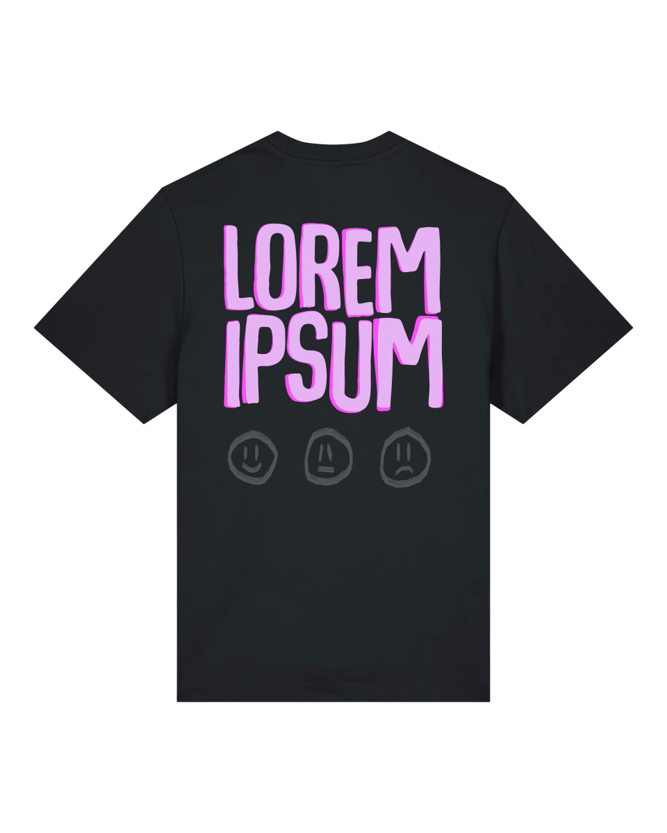 LOREM | Shirt Schwarz Unisex - PLLVR Onlineshop