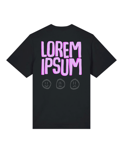 LOREM | Shirt Schwarz Unisex - PLLVR Onlineshop