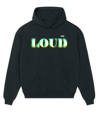 LOUD | Unisex Vintage Hoodie Schwarz - PLLVR Onlineshop