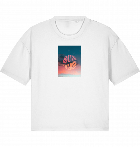 SUNSET | Damen Shirt Weiss - PLLVR Onlineshop